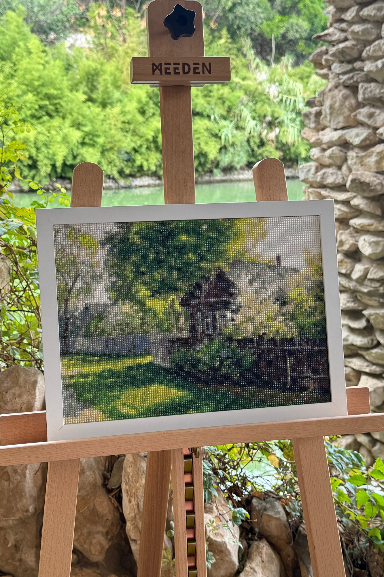 Sunny Cottage Garden – Diamond Painting Landscape Art