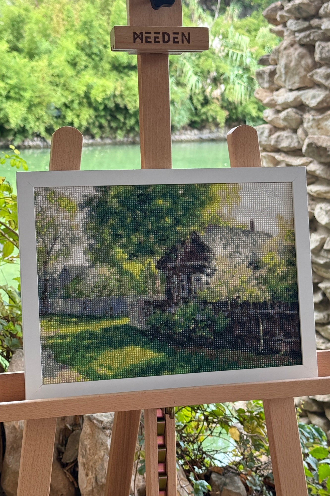 Sunny Cottage Garden – Diamond Painting Landscape Art