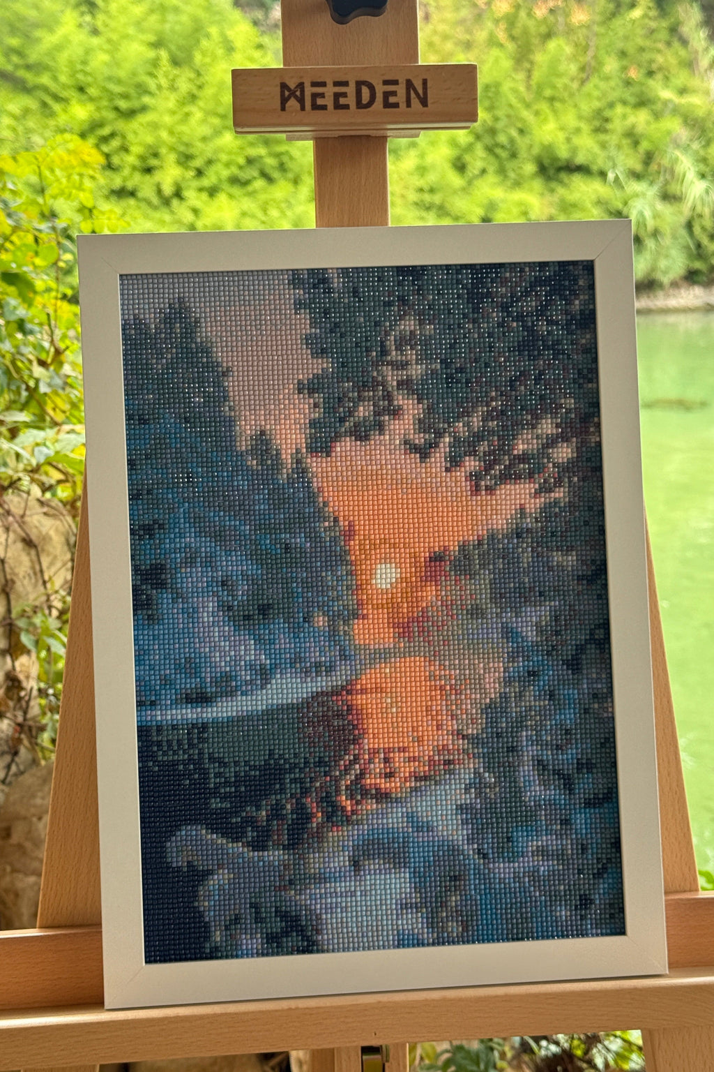 Winter Sunset River – Diamond Painting Landscape Art