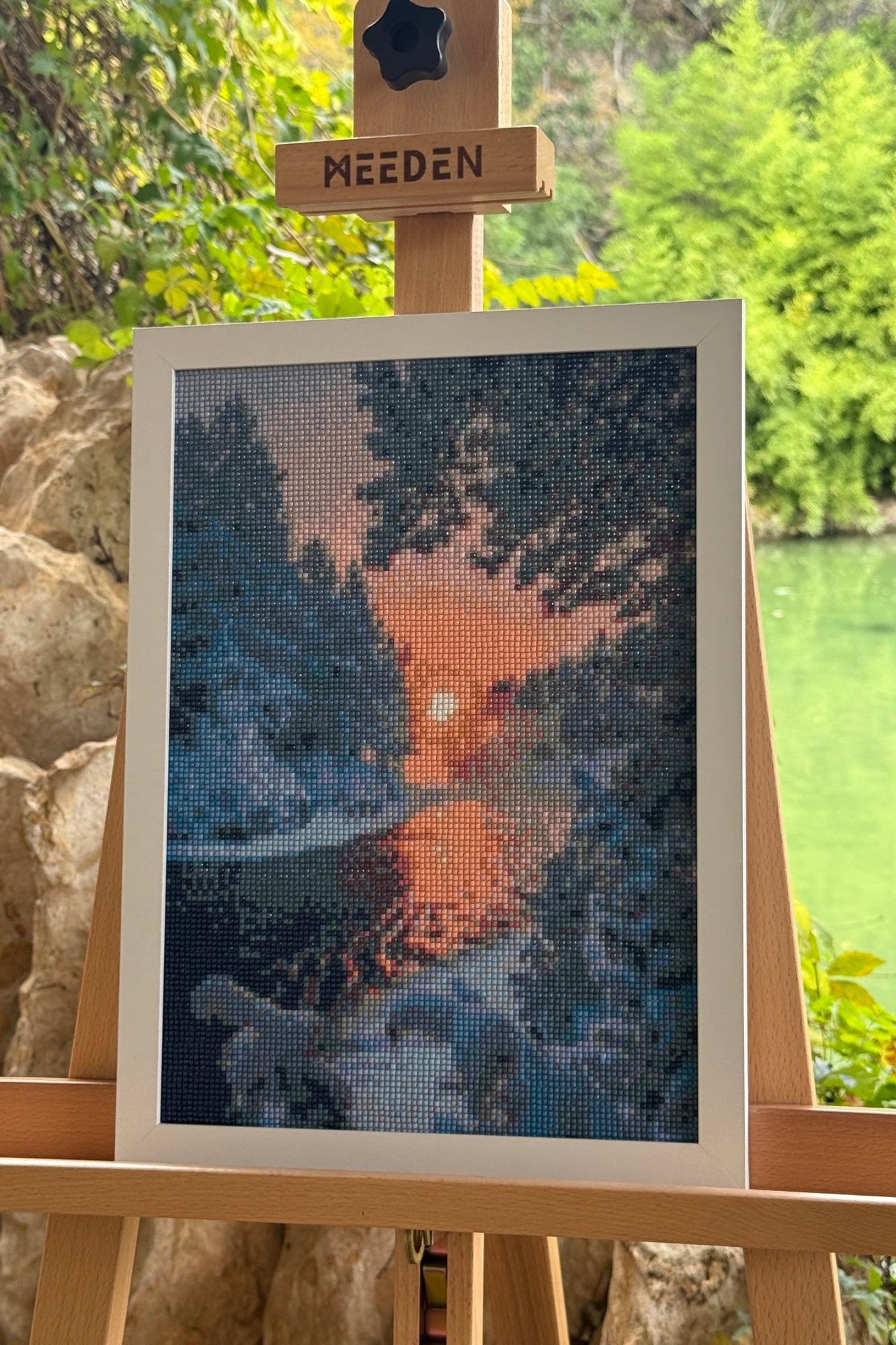 Winter Sunset River – Diamond Painting Landscape Art