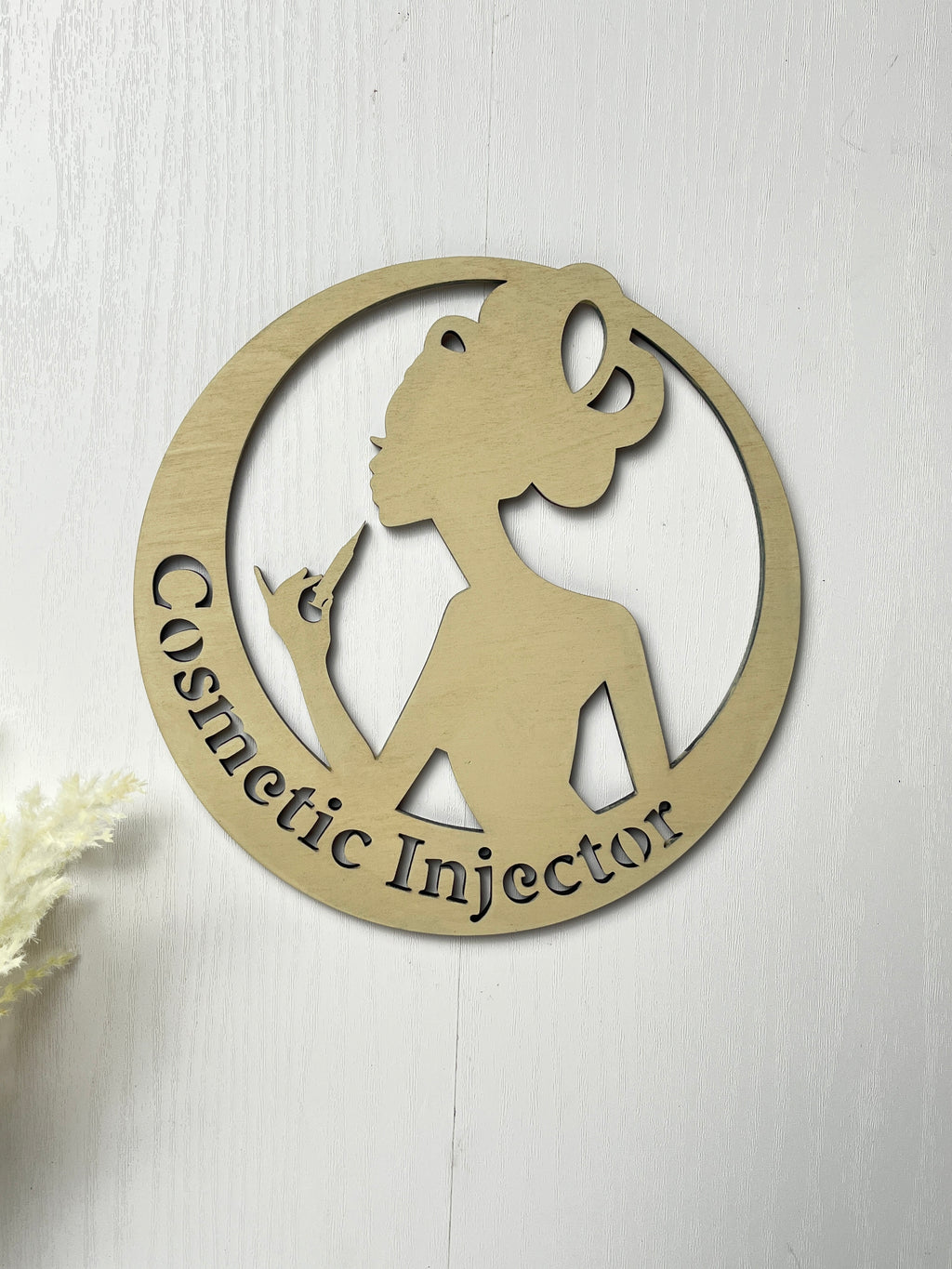 Cosmetic Injector Wall Decor Personalized Med Spa Sign Aesthetic Nurse Decor Beauty Salon Sign Custom Name Wood or Acrylic Sign