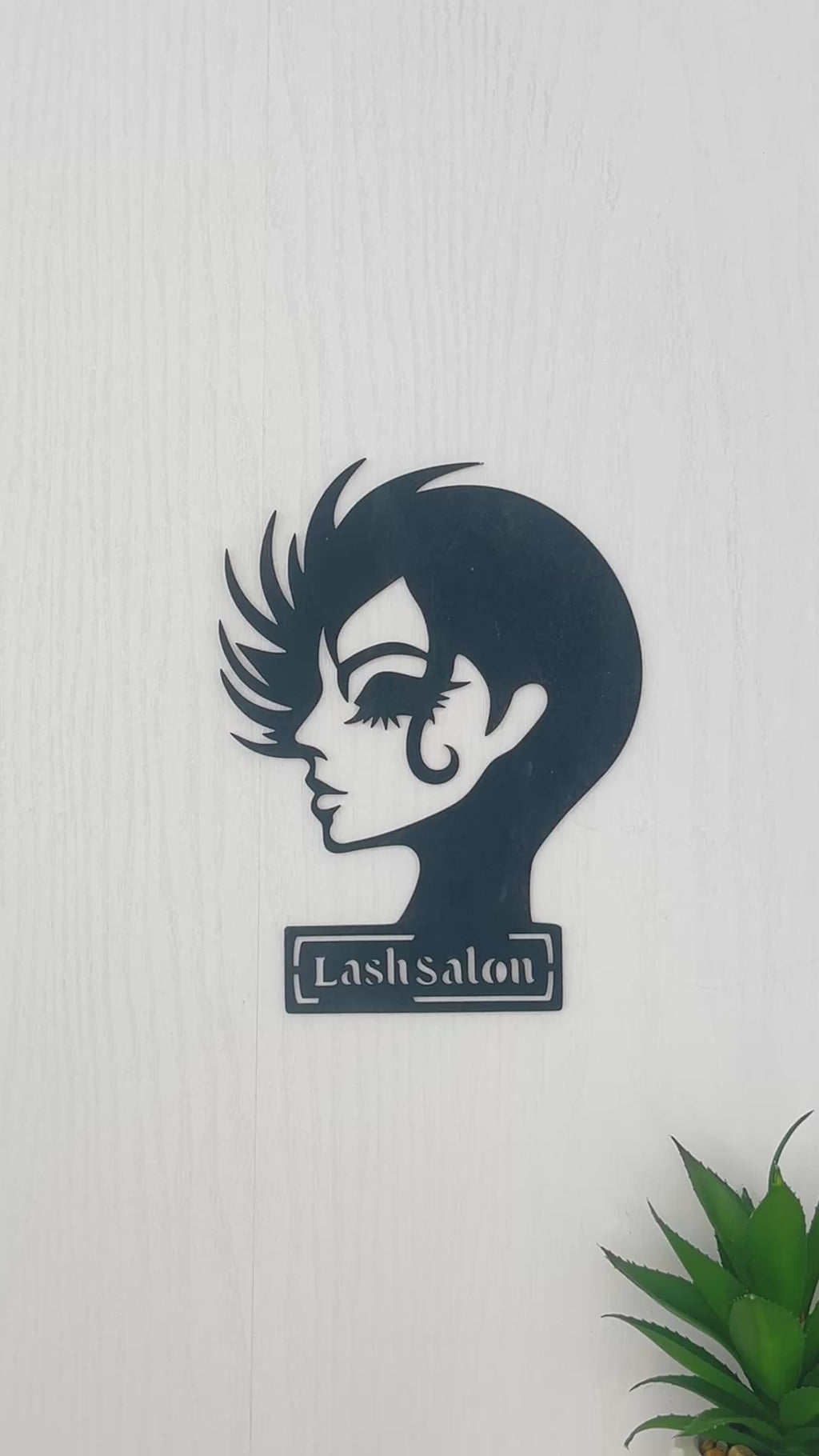 Custom Lash Salon Wall Sign | Personalized Lash Artist Decor for Beauty Studio