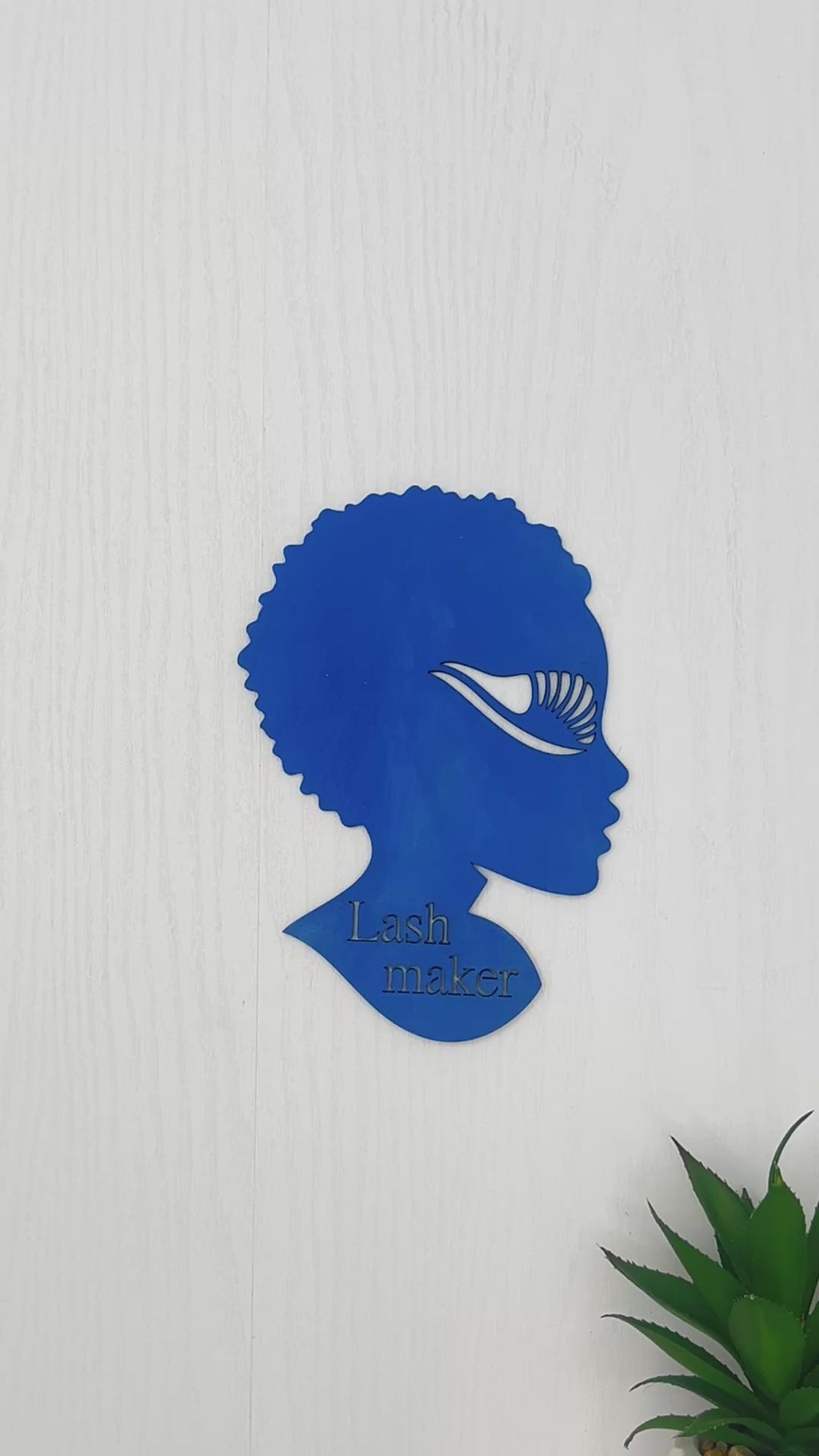 Custom Lash Maker Wall Sign | Personalized Lash Artist Decor for Beauty Studio